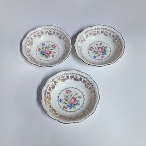 Vintage 1950s Stetson Gold Floral Bowls